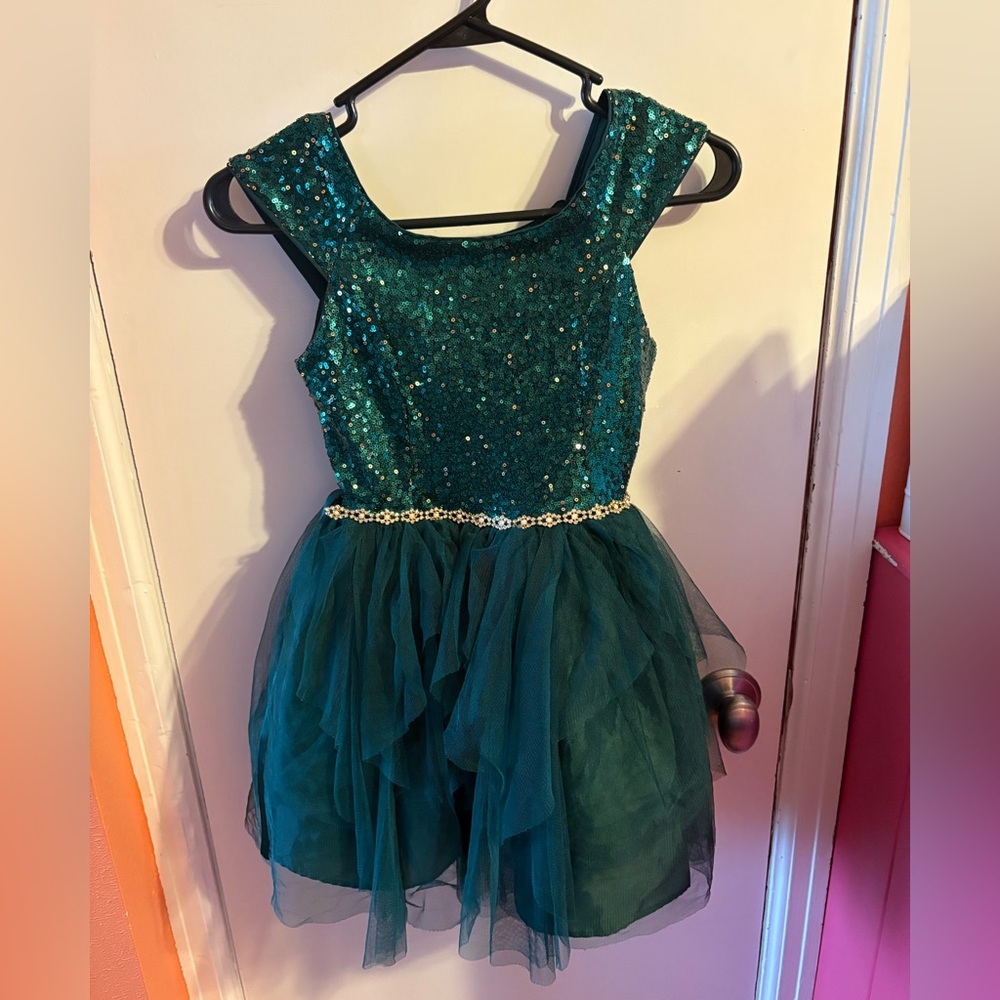 Sparkling Green Kids Dress